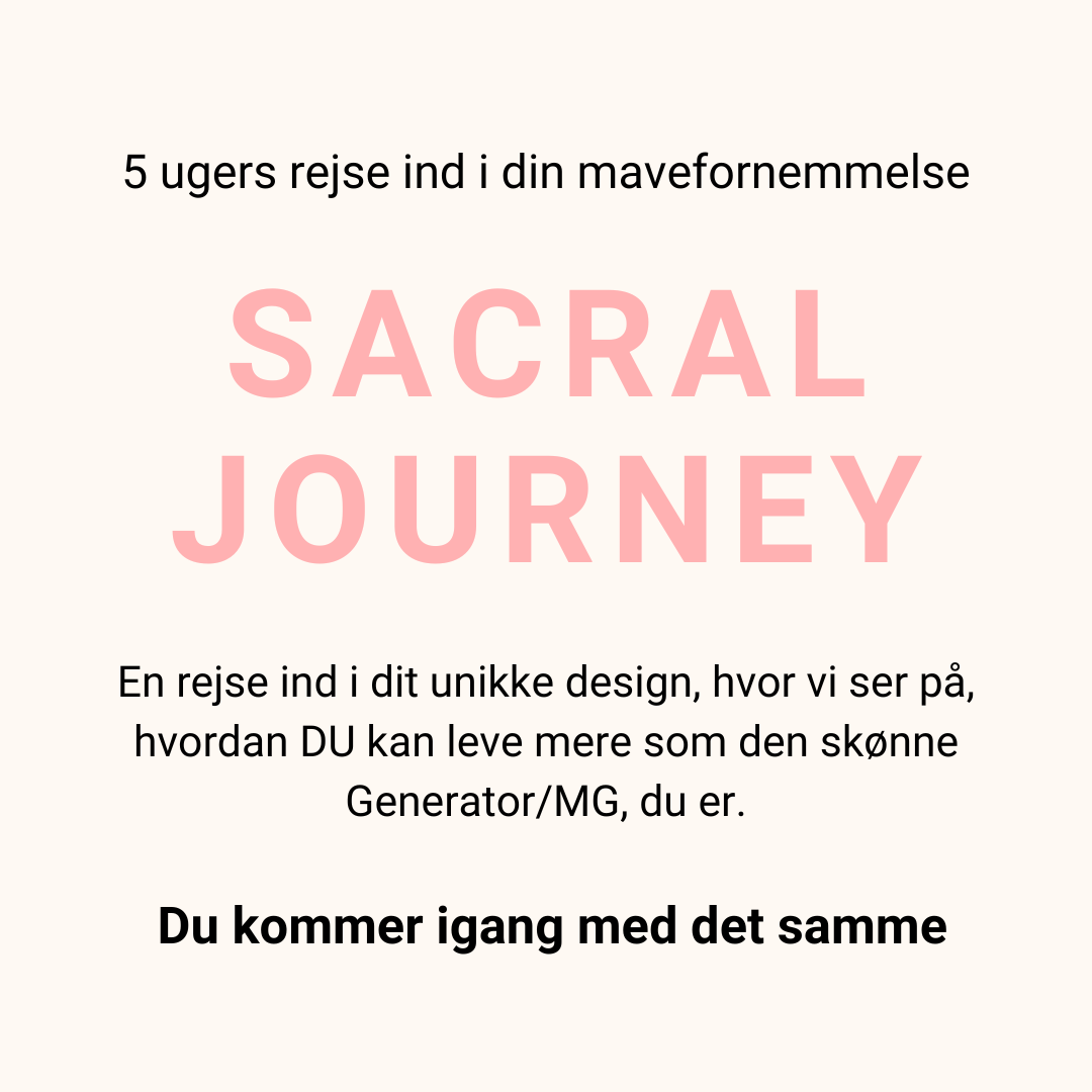 Sacral Journey stinevestergaard.dk human design uddannelse