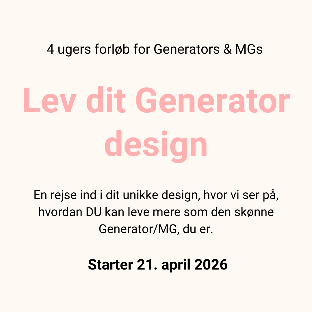 stinevestergaard.dk human design generator manifesting generator forløb lev dit generator design